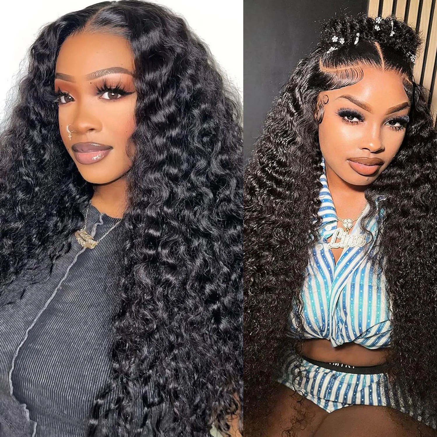 30-40-дюймовые парики из натуральных волос с HD-волной 360°, 13x4, 13x6, фронтальные парики Deep Wave, бразильские парики с кружевной передней частью для чернокожих женщин
30-40-дюймовые парики из натуральных волос с HD-волной 360°, 13x4, 13x6, фронтальные парики Deep Wave, бразильские парики с кружевной передней частью для чернокожих женщин