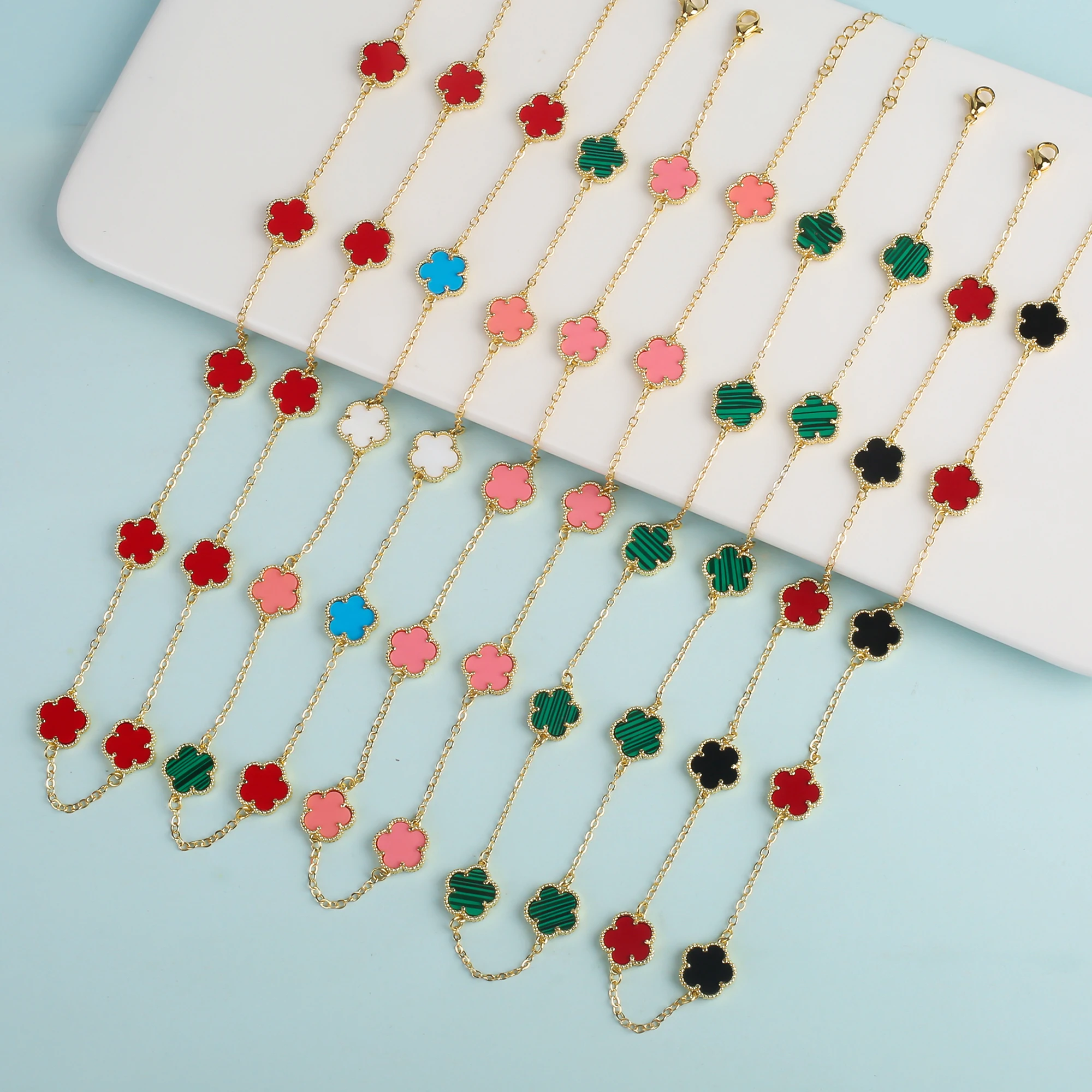High Quality Luxury Natural Stone 10 Leaf Flower Plant Five Leaf Flower Pendant Necklace Sweater Chain Women's Clover
High Quality Luxury Natural Stone 10 Leaf Flower Plant Five Leaf Flower Pendant Necklace Sweater Chain Women's Clover