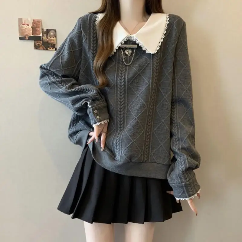 Sweater Knitwear Women's Big Size Autumn Winter New Fashion Versatile Elegant Knitted Sweater Loose Slimming Casual Cardigan For
Sweater Knitwear Women's Big Size Autumn Winter New Fashion Versatile Elegant Knitted Sweater Loose Slimming Casual Cardigan For