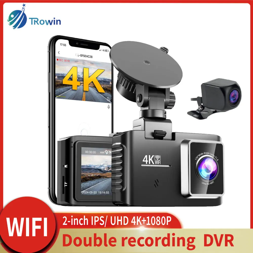 Двойной объектив GPS WiFi UHD 4K 2-дюймовый IPS Автомобильный видеорегистратор Видеорегистратор Автомобильная камера Передняя и задняя камера Супер ночного видения Контурная запись Автомобильные аксессуары
Двойной объектив GPS WiFi UHD 4K 2-дюймовый IPS Автомобильный видеорегистратор Видеорегистратор Автомобильная камера Передняя и задняя камера Супер ночного видения Контурная запись Автомобильные аксессуары