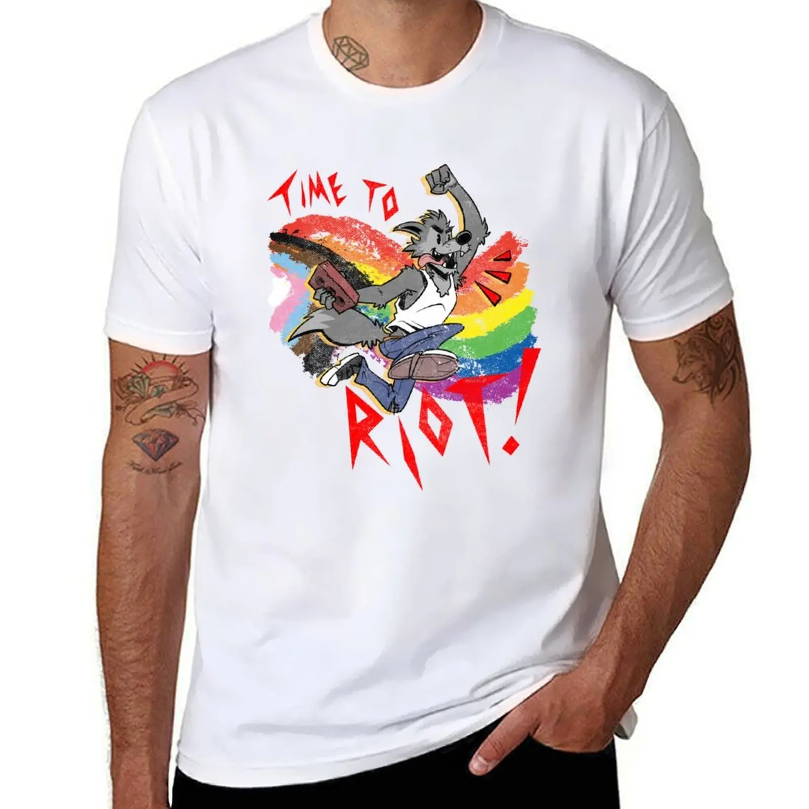 Time to Riot! Vintage Furry Pride Month Brick T-Shirt t shirt personalised t shirt man plain T-Shirt
Time to Riot! Vintage Furry Pride Month Brick T-Shirt t shirt personalised t shirt man plain T-Shirt