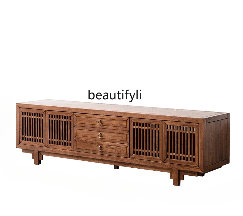 New Chinese solid wood TV cabinet Old elm household small apartment simple TV cabinet living room furniture
New Chinese solid wood TV cabinet Old elm household small apartment simple TV cabinet living room furniture