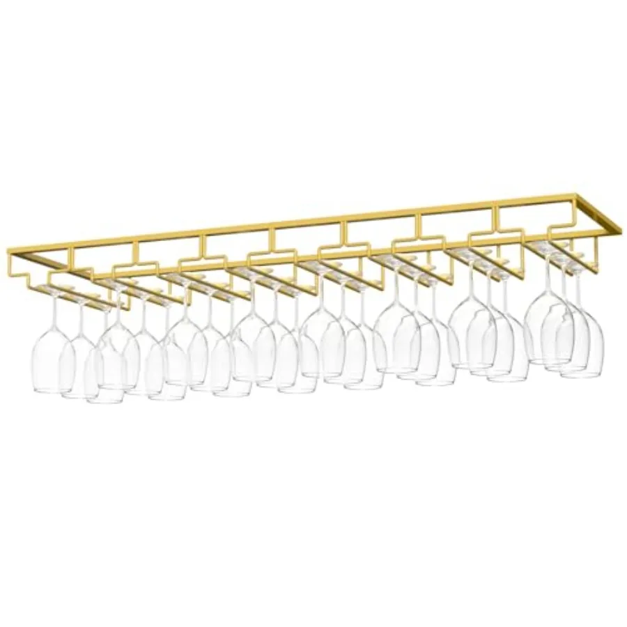 Wine Glass Rack - Under Cabinet Stemware Wine Glass Hanger Rack Holder for Bar Kitchen Cabinet
Wine Glass Rack - Under Cabinet Stemware Wine Glass Hanger Rack Holder for Bar Kitchen Cabinet