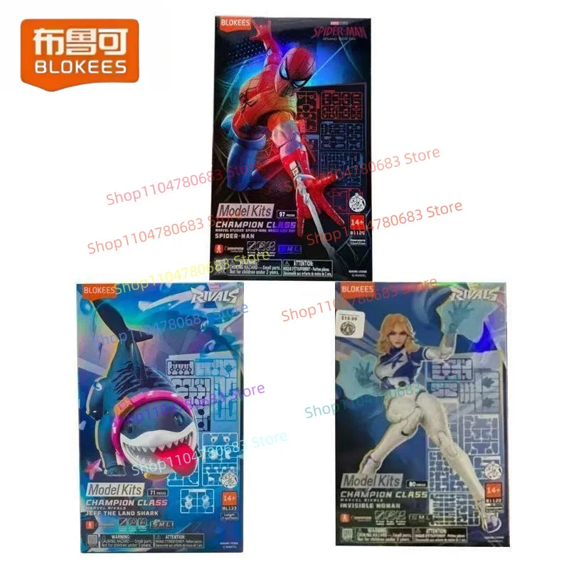 BLOKEES Marvel Contest Beyond Edition Building Block Spider-Man Land Shark Jeff Invisible Woman Assembled Model Toy Gift Figures
BLOKEES Marvel Contest Beyond Edition Building Block Spider-Man Land Shark Jeff Invisible Woman Assembled Model Toy Gift Figures