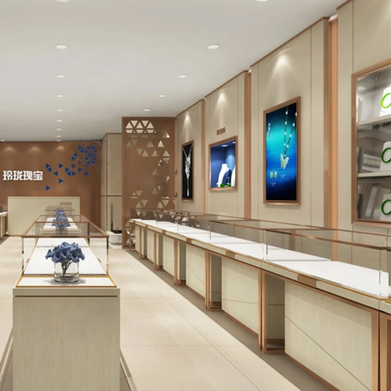 2025customized high-end jewelry display cabinet with LED light jewelry display modern jewelry shop counter design
2025customized high-end jewelry display cabinet with LED light jewelry display modern jewelry shop counter design