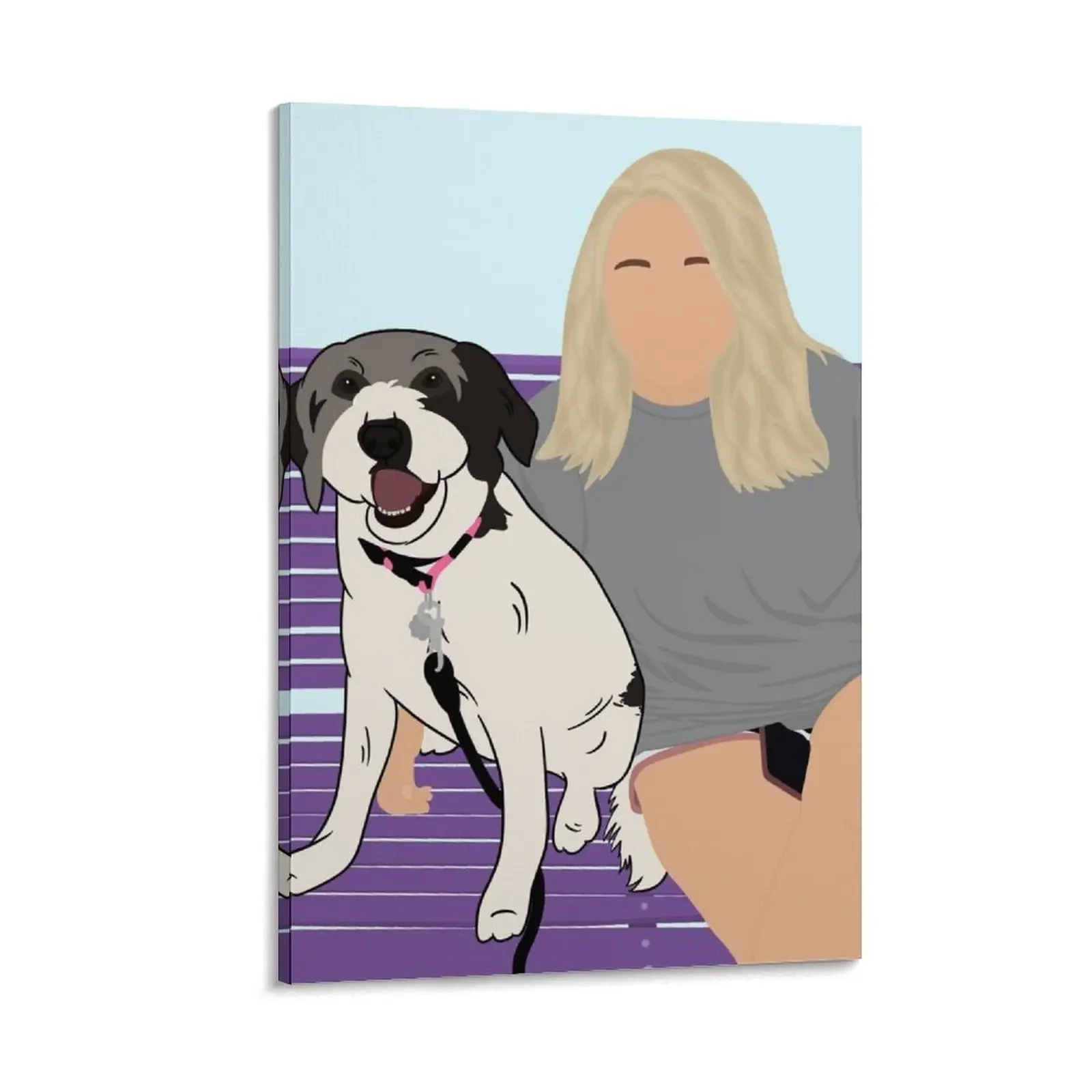 Girl and Her Dog Canvas Painting home decor interior Decoration decor japanese room decor
Girl and Her Dog Canvas Painting home decor interior Decoration decor japanese room decor