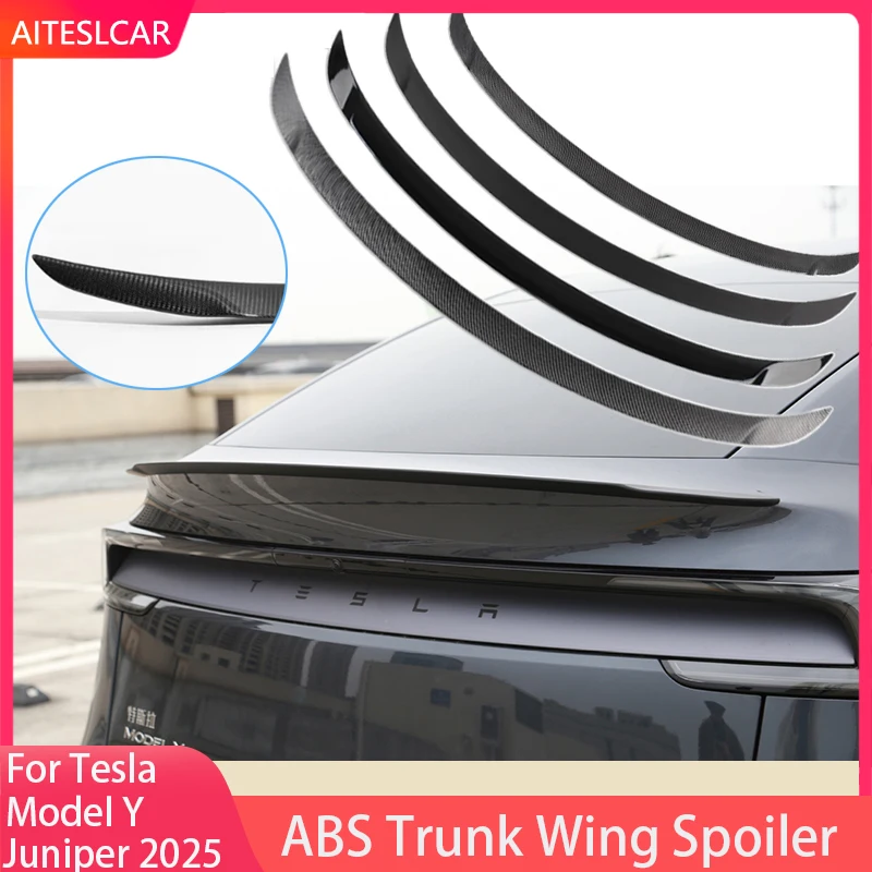 ABS Carbon Fiber Spoiler For Tesla Model Y Juniper 2025 Rear Trunk Wing Lid Spoiler Original Modified Car Exterior Accessories 
ABS Carbon Fiber Spoiler For Tesla Model Y Juniper 2025 Rear Trunk Wing Lid Spoiler Original Modified Car Exterior Accessories