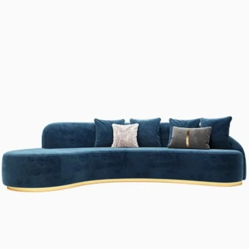 Special-shaped fabric sofa curved design simple small apartment
Special-shaped fabric sofa curved design simple small apartment
