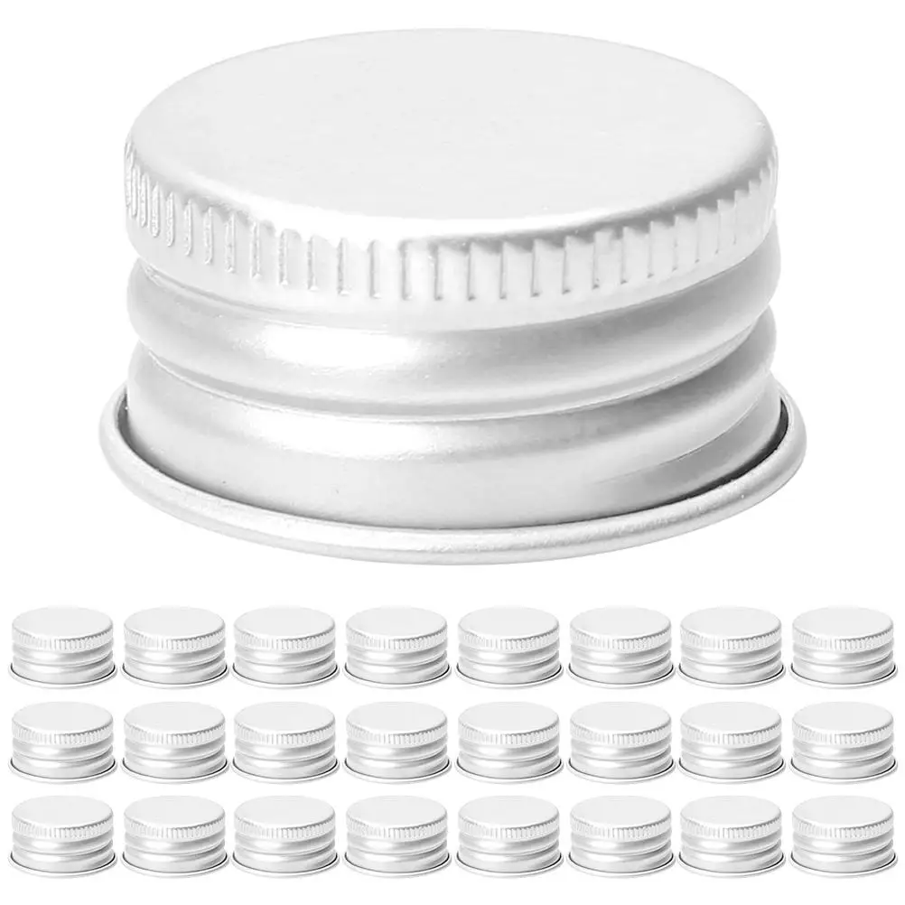 50 Pcs Aluminum Cover Storage Bottle Wide Mouth Water Replacement Caps Universal Silver
50 Pcs Aluminum Cover Storage Bottle Wide Mouth Water Replacement Caps Universal Silver