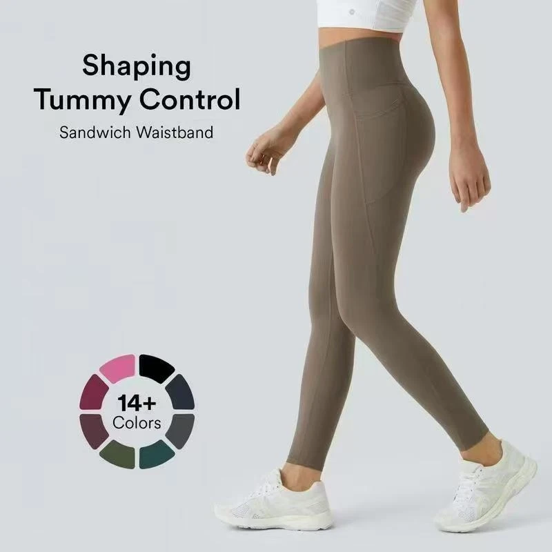 Women Compression Yoga Pants Skin-Friendly Double-Sided High-Waisted Butt Lifting Tummy Control Pocket Shaping Training Leggings
Women Compression Yoga Pants Skin-Friendly Double-Sided High-Waisted Butt Lifting Tummy Control Pocket Shaping Training Leggings