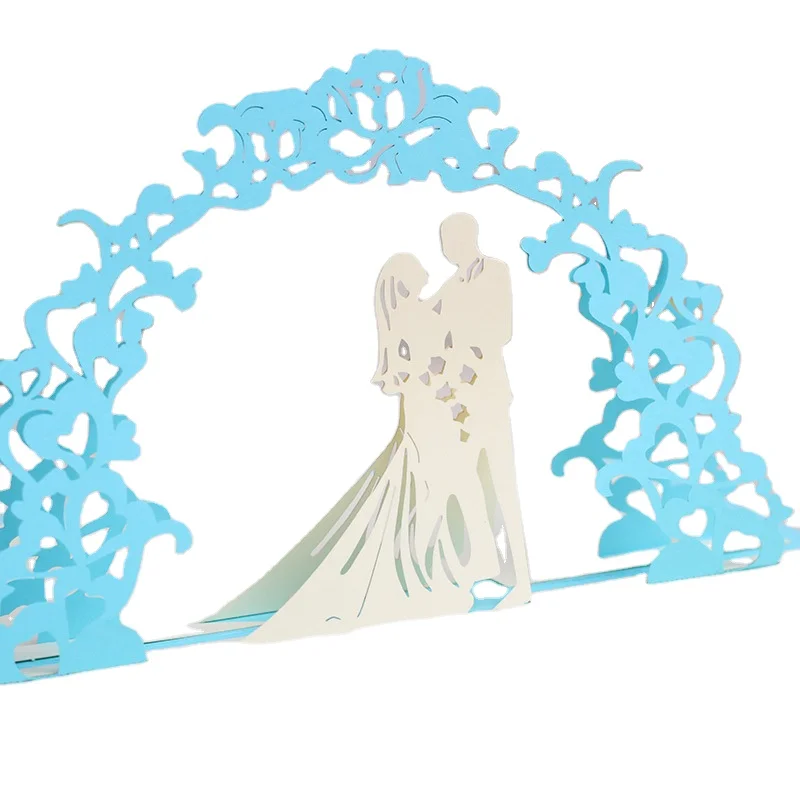 *Custom with Logo Sweet Handmade Blue DIY Wedding Arch Lover Wedding Celebration Invitation 3D Pop Up Paper Greeting Card
*Custom with Logo Sweet Handmade Blue DIY Wedding Arch Lover Wedding Celebration Invitation 3D Pop Up Paper Greeting Card
