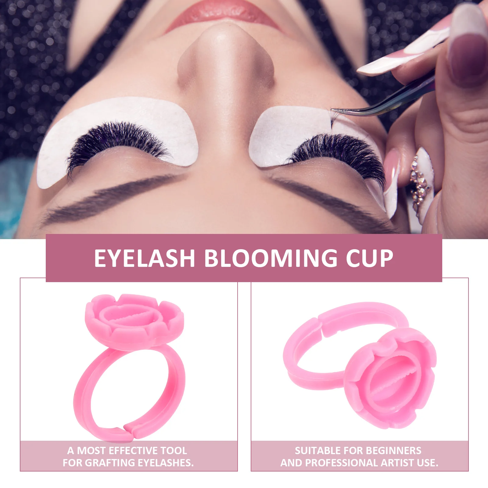 100pcs Eyelash Glue Cup High-Quality Lash Extension Ring For Salon Diy Use Glue Holder Pigment Container Lightweight Compact
100pcs Eyelash Glue Cup High-Quality Lash Extension Ring For Salon Diy Use Glue Holder Pigment Container Lightweight Compact