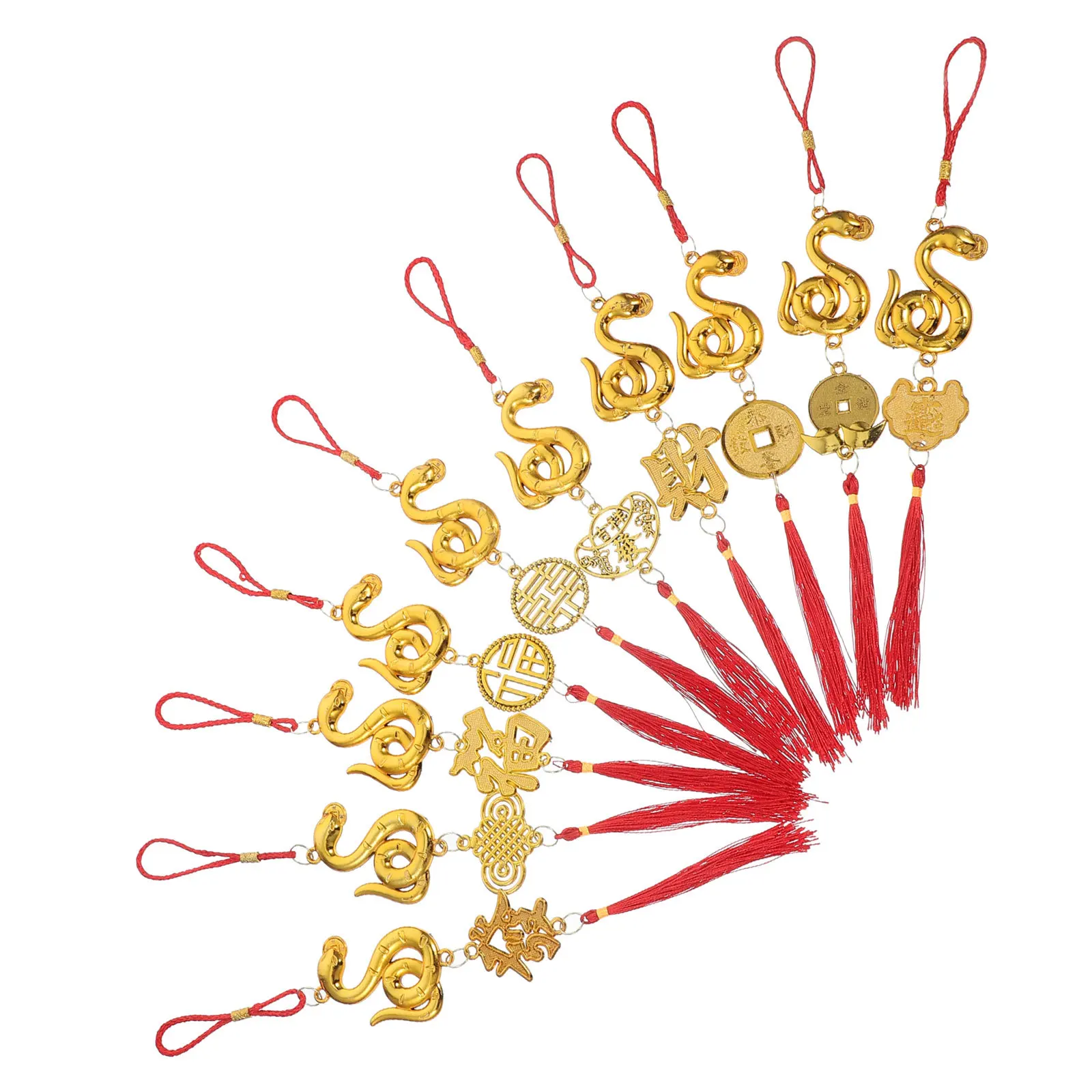 10Pcs Chinese New Year Snake Ornaments Red Hanging Knot Small Decorative Items for 2025 Lunar New Year Celebrations Good Luck
10Pcs Chinese New Year Snake Ornaments Red Hanging Knot Small Decorative Items for 2025 Lunar New Year Celebrations Good Luck