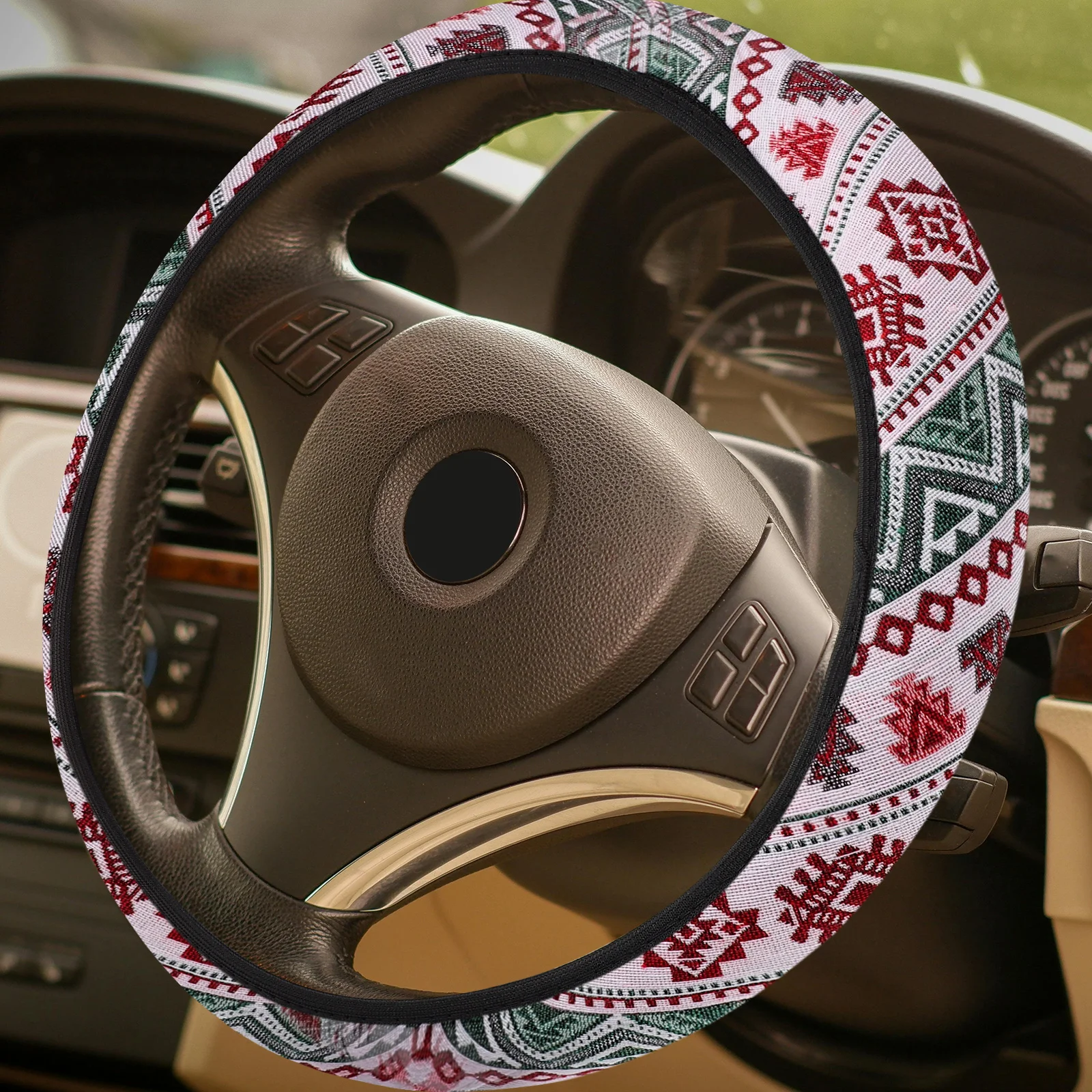 Soft Steering Wheel Cover for Car Elastic Auto Wheel Protector Ethnic Design Comfortable Anti-Slip Universal Fit Lightweight
Soft Steering Wheel Cover for Car Elastic Auto Wheel Protector Ethnic Design Comfortable Anti-Slip Universal Fit Lightweight