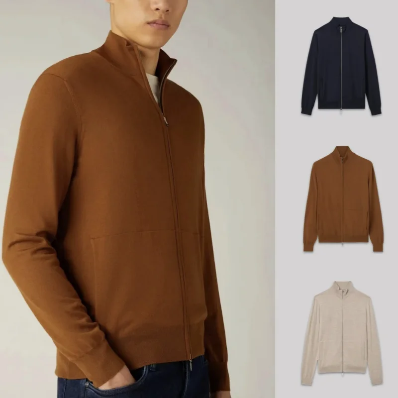 Men's And Women's Autumn Winter Full Zip Pilot Jaet Woolen Stand Collar Outerwear mat Italian Luxury Sle
Men's And Women's Autumn Winter Full Zip Pilot Jaet Woolen Stand Collar Outerwear mat Italian Luxury Sle