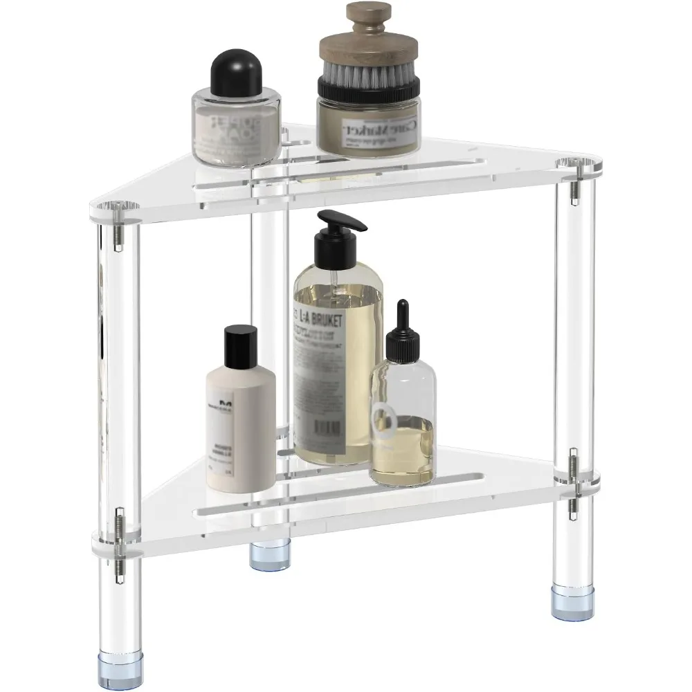 Acrylic Corner Shower Stool for Shaving Legs 11.42" D X 11.42" W X 14.37" H, Triangle Shower Foot Rest with Storage Shelf
Acrylic Corner Shower Stool for Shaving Legs 11.42" D X 11.42" W X 14.37" H, Triangle Shower Foot Rest with Storage Shelf