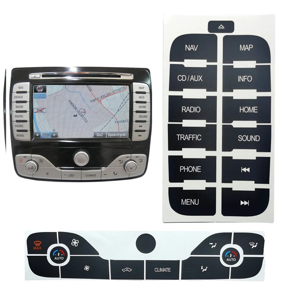 Stickers To Repair The Buttons Radio +AC Repair Sticker For FORD For S-Max 2011 Car Button Repair Stickers
Stickers To Repair The Buttons Radio +AC Repair Sticker For FORD For S-Max 2011 Car Button Repair Stickers