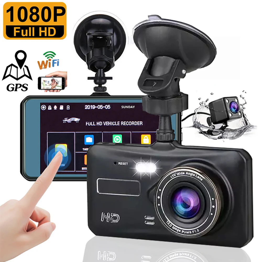 Car DVR Dash Cam Full HD 1080P WiFi Car Rear View Camera Vehicle Drive Video Recorder Car Accessories Auto Black Box Dashcam GPS
Car DVR Dash Cam Full HD 1080P WiFi Car Rear View Camera Vehicle Drive Video Recorder Car Accessories Auto Black Box Dashcam GPS