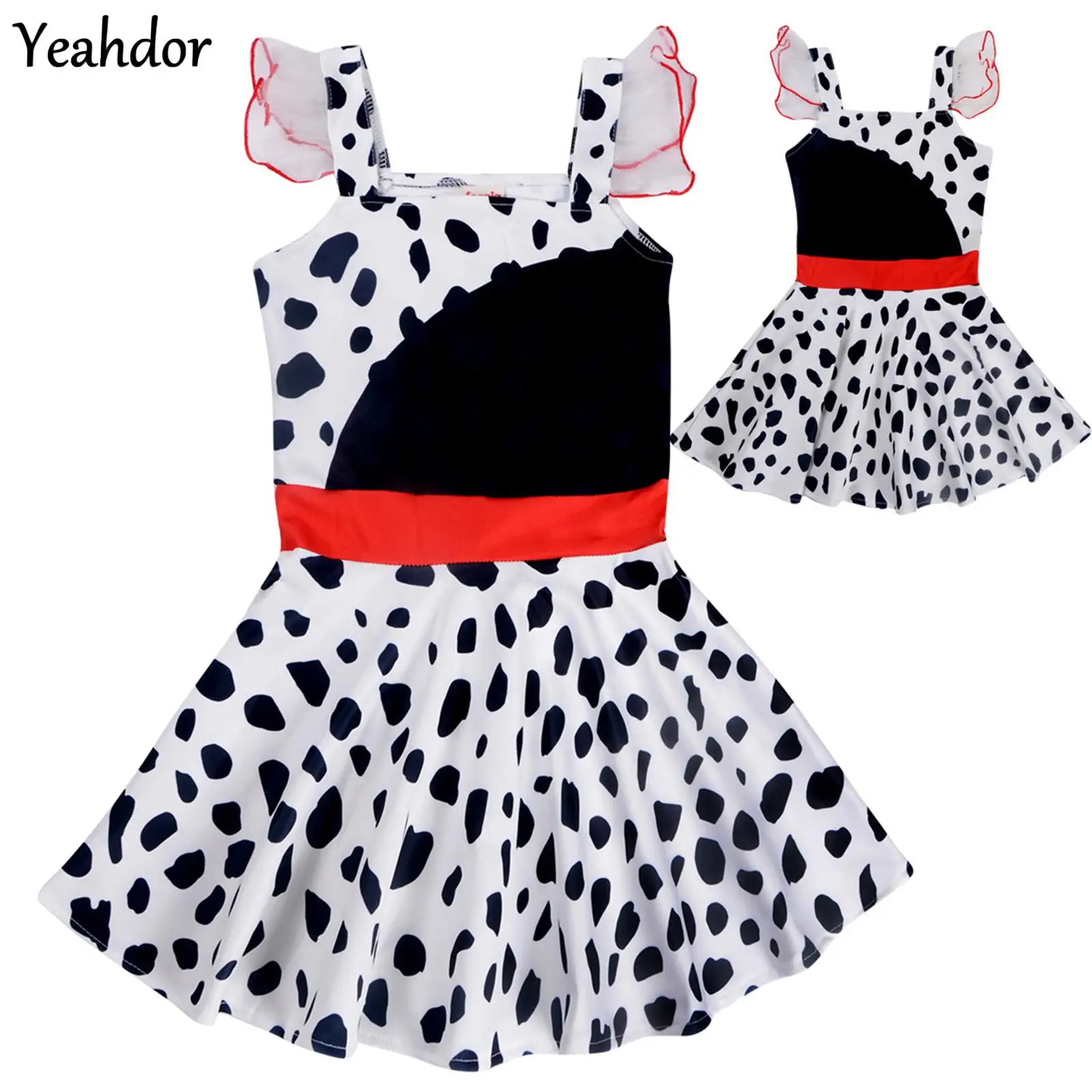 Toddler Girls Casual Dress Costume Halloween Movie Character Princess Dress Up Ruffle Dalmatian Print Puffy Ballet Tutu Dress
Toddler Girls Casual Dress Costume Halloween Movie Character Princess Dress Up Ruffle Dalmatian Print Puffy Ballet Tutu Dress