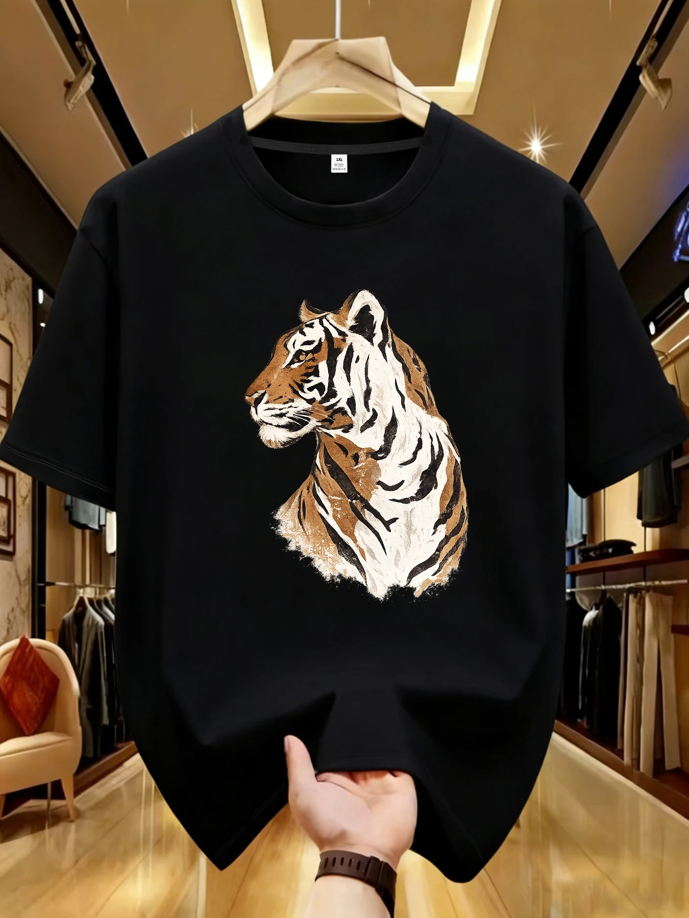 【WDS01521】Tiger print plus size women's round neck T-shirt summer casual street fashion women's Joker short sleeve T-shirt
【WDS01521】Tiger print plus size women's round neck T-shirt summer casual street fashion women's Joker short sleeve T-shirt