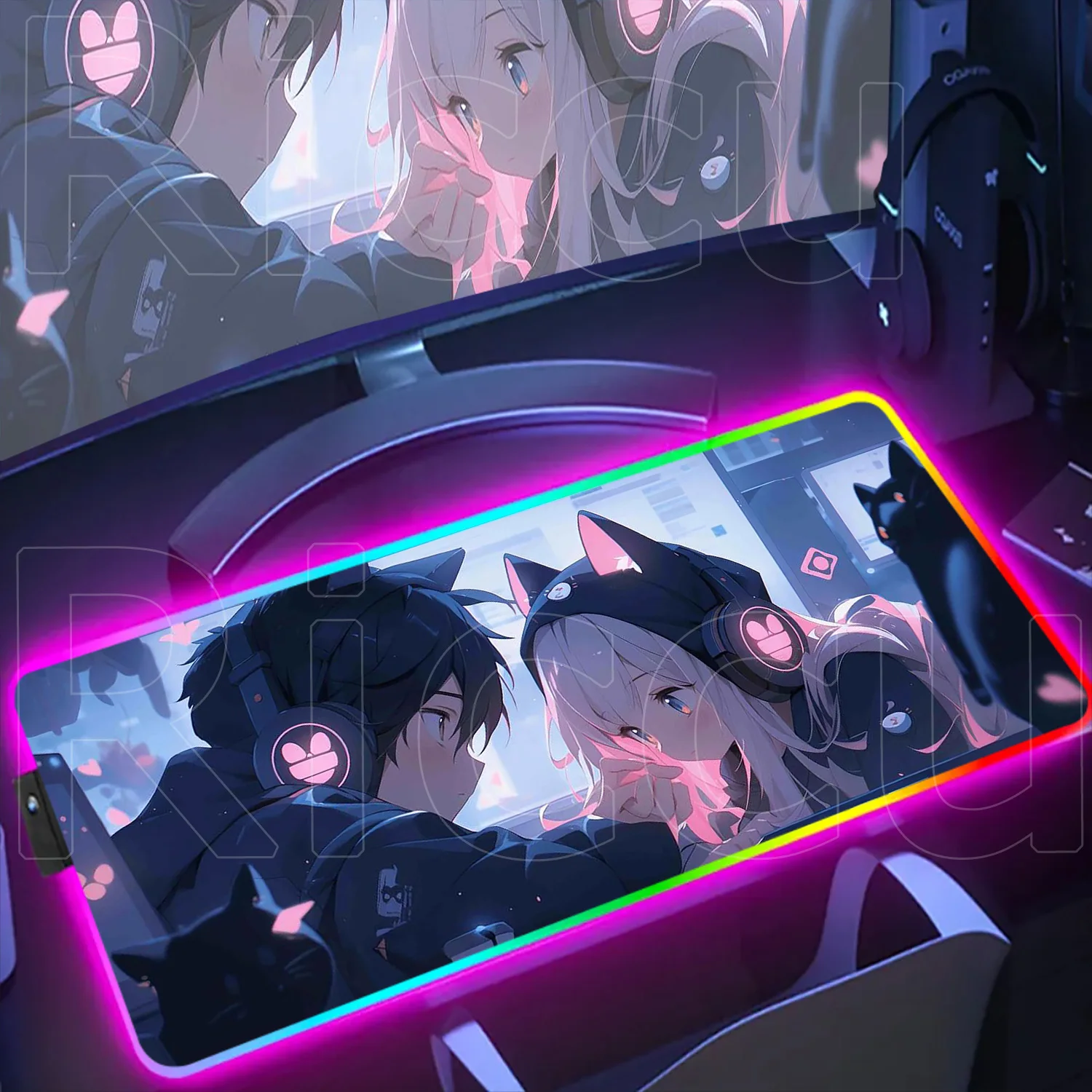 HD Anime Couple Gaming Keyboard Mouse Pad Pc Gamer Girl RGB Desk Mat Xxl Anime Large Cute Mausepad Computer Accessories Mousepad
HD Anime Couple Gaming Keyboard Mouse Pad Pc Gamer Girl RGB Desk Mat Xxl Anime Large Cute Mausepad Computer Accessories Mousepad