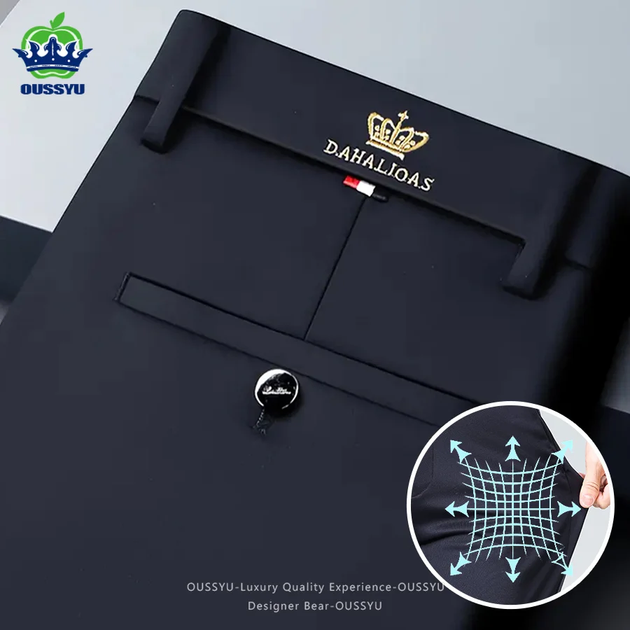 Brand Clothing Men Stretch Business Formal Trousers Slim Straight Fit Long Pants Elastic Waist Office Work Wear Plus Size 40 42
Brand Clothing Men Stretch Business Formal Trousers Slim Straight Fit Long Pants Elastic Waist Office Work Wear Plus Size 40 42