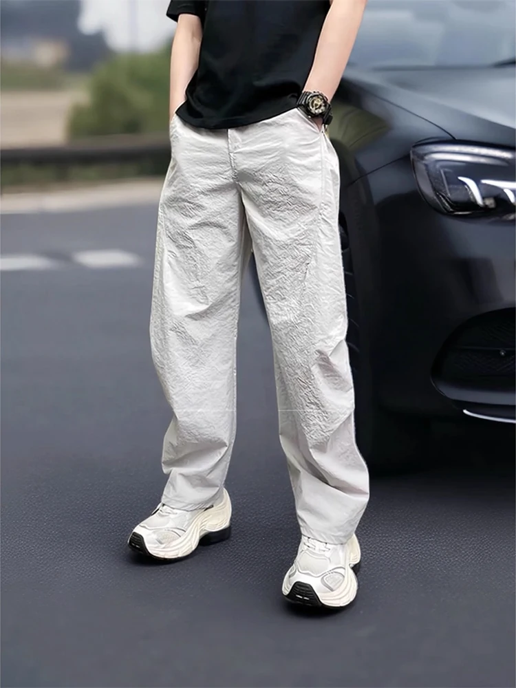 Grey Ice Silk Quick Dry Men's Summer Thin Casual Sports Harem Pants Breathable Straight Leg Pants Outdoor Leisure Trousers
Grey Ice Silk Quick Dry Men's Summer Thin Casual Sports Harem Pants Breathable Straight Leg Pants Outdoor Leisure Trousers
