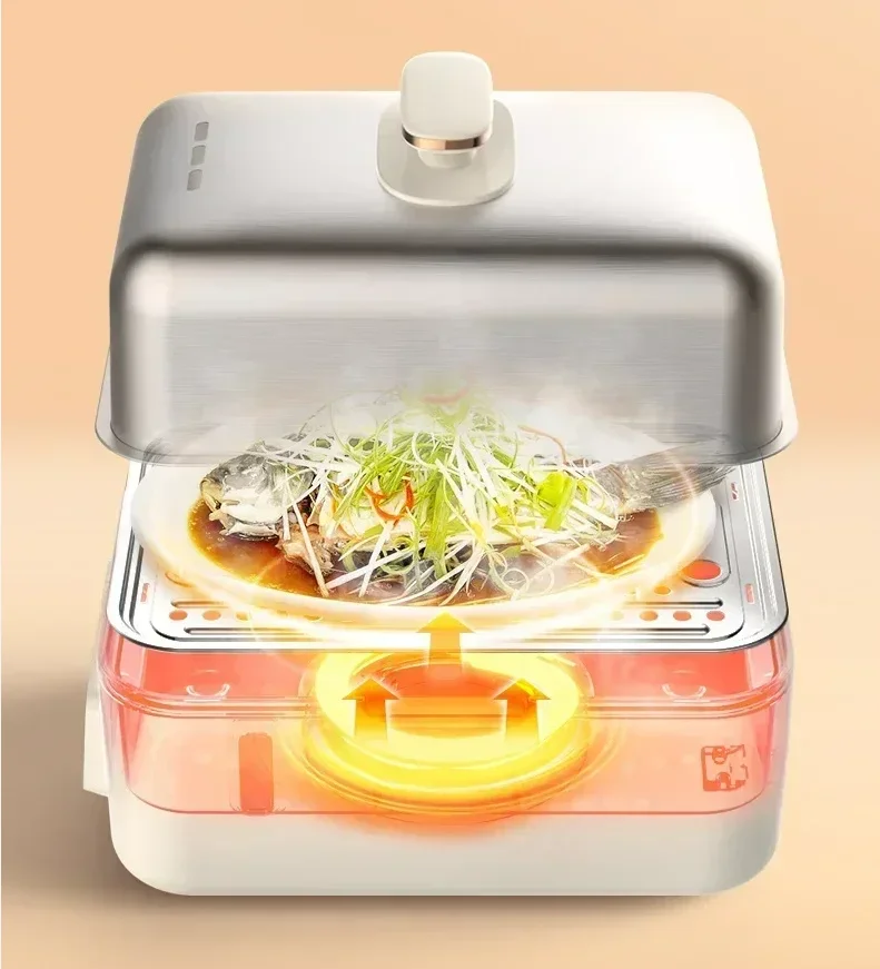 Новая пароварка из нержавеющей стали, 220 В, электрическая пароварка, многофункциональная бытовая маленькая многослойная пароварка большой емкости AE
Новая пароварка из нержавеющей стали, 220 В, электрическая пароварка, многофункциональная бытовая маленькая многослойная пароварка большой емкости AE