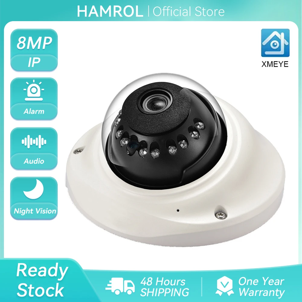 4K 8MP Fisheye Dome Camera IP ONVIF POE 1080P Full HD 5MP Waterproof Night Vision Audio Record Motion Detection Camera XMeye
4K 8MP Fisheye Dome Camera IP ONVIF POE 1080P Full HD 5MP Waterproof Night Vision Audio Record Motion Detection Camera XMeye