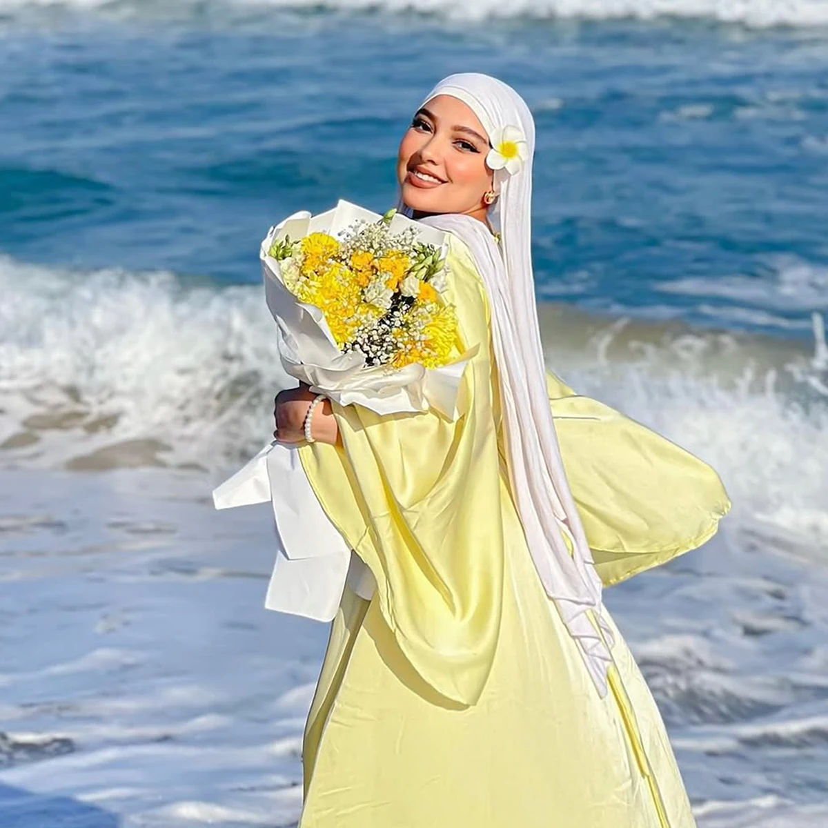 Modal Cotton Jersey Hijab Scarf Long Muslim Shawl with Flower Hairpin Plain Soft Turban Tie Head Wraps For Women Headband
Modal Cotton Jersey Hijab Scarf Long Muslim Shawl with Flower Hairpin Plain Soft Turban Tie Head Wraps For Women Headband