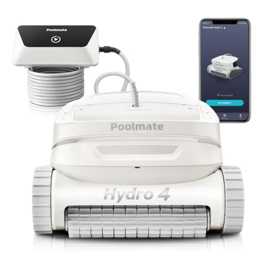Inground pool vacuum cleaner for floor wall and waterline cleaning; PVC material; gray color; 50-foot corded design with smart
Inground pool vacuum cleaner for floor wall and waterline cleaning; PVC material; gray color; 50-foot corded design with smart