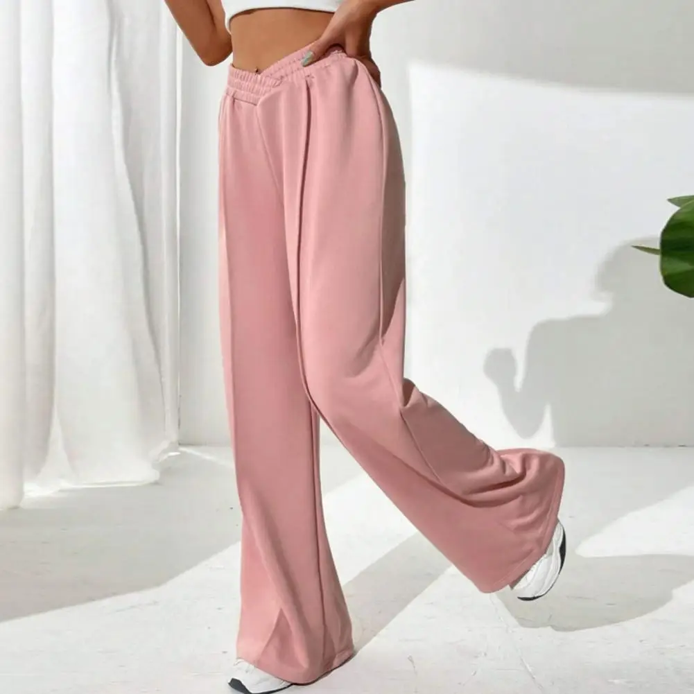 Women Wide-leg Pants Stylish Women's V-shaped High Waist Wide Leg Pants for Daily Wear Comfortable Loose Fit for Casual
Women Wide-leg Pants Stylish Women's V-shaped High Waist Wide Leg Pants for Daily Wear Comfortable Loose Fit for Casual