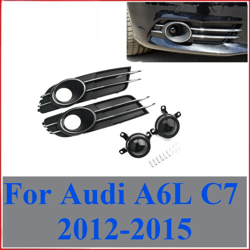 For Audi A6L C7 2012-2015 Front Bumper Fog Light Grille Cover Trim Lower Mesh Grille Conversion Kit with ACC Bracket Upgrade
For Audi A6L C7 2012-2015 Front Bumper Fog Light Grille Cover Trim Lower Mesh Grille Conversion Kit with ACC Bracket Upgrade
