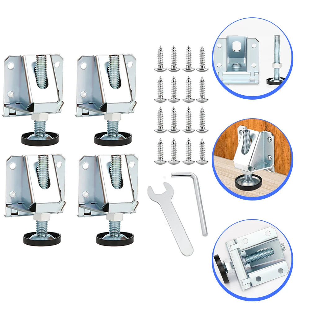 4 Pcs Desk Legs Adjust The Foot Pad Adjustable Furniture Leveler Extenders for Cabinets Feet Floor Mat Leveling Levelers
4 Pcs Desk Legs Adjust The Foot Pad Adjustable Furniture Leveler Extenders for Cabinets Feet Floor Mat Leveling Levelers