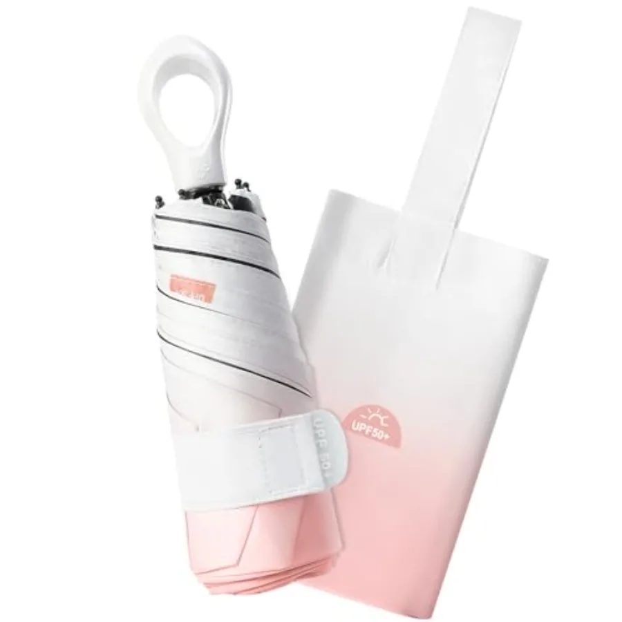 Mini Travel Umbrella UPF 50+ - Folding Portable Compact Umbrella for Purse Lightweight Tiny Trendy UV Protection Umbrellas for
Mini Travel Umbrella UPF 50+ - Folding Portable Compact Umbrella for Purse Lightweight Tiny Trendy UV Protection Umbrellas for