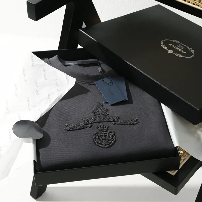 Men's round Ne Sweatirt Air Cotton Heavy Embroidery Faionable Versatile Comfortable Fit Fall 2023 Seasonal Collection
Men's round Ne Sweatirt Air Cotton Heavy Embroidery Faionable Versatile Comfortable Fit Fall 2023 Seasonal Collection