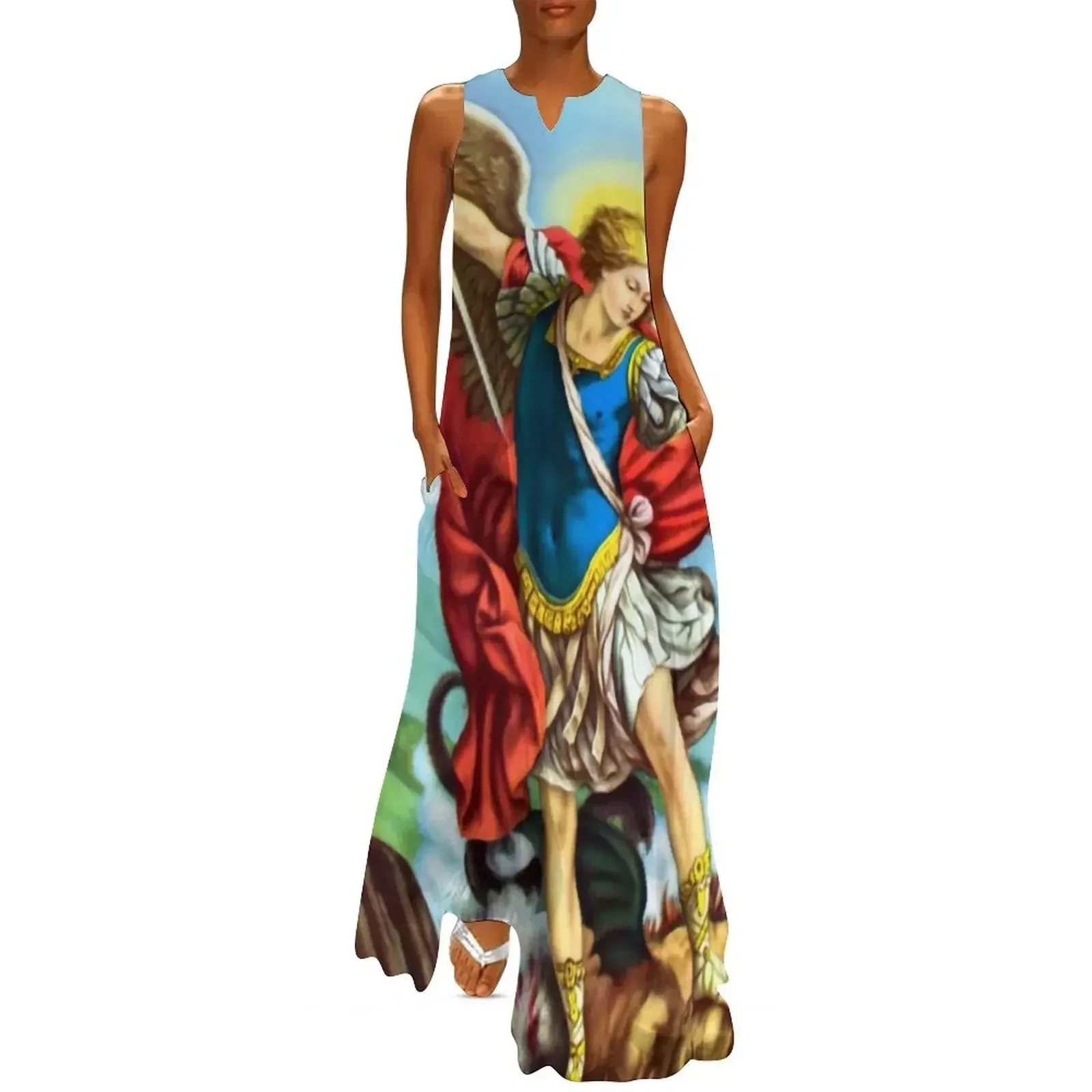 St Michael the Archangel Angel Catholic Saint Long Dress summer dresses women's summer clothing 2025 Long veiled dresses Dress
St Michael the Archangel Angel Catholic Saint Long Dress summer dresses women's summer clothing 2025 Long veiled dresses Dress
