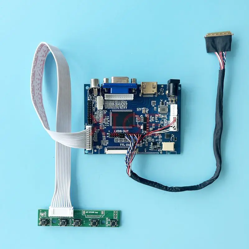Плата драйвера контроллера для Φ/AA/F1/L1/S1/T1, 40-контактный LVDS жк-монитор, комплект «сделай сам», совместим с HDMI, 2AV VGA 15,6 "1366*768
Плата драйвера контроллера для Φ/AA/F1/L1/S1/T1, 40-контактный LVDS жк-монитор, комплект «сделай сам», совместим с HDMI, 2AV VGA 15,6 "1366*768