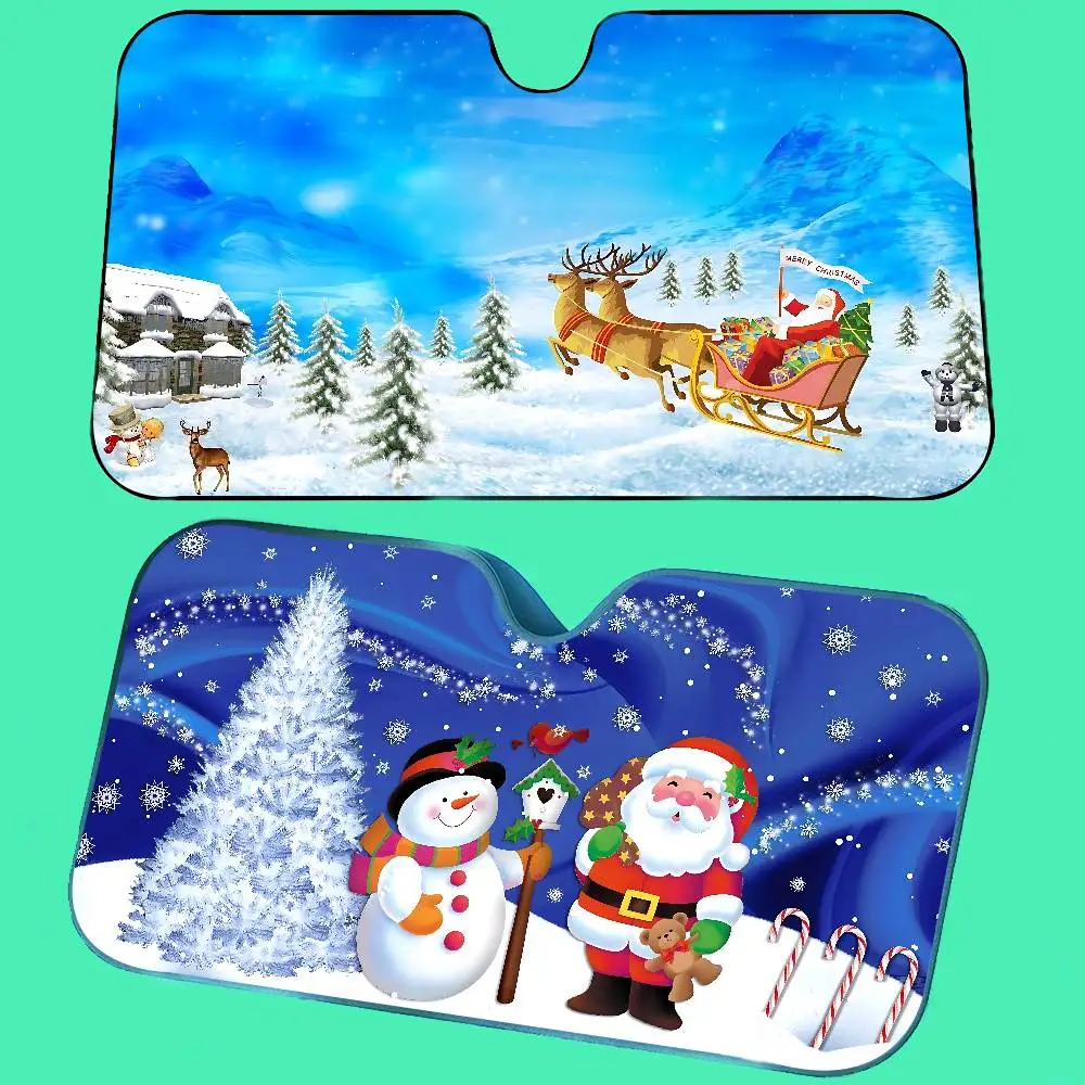 Wallpaper Christmas Santa Claus Car SunShade Car Sunshade Window Sunshade Sunblock Front Windshield Hood Interior Front Baffle
Wallpaper Christmas Santa Claus Car SunShade Car Sunshade Window Sunshade Sunblock Front Windshield Hood Interior Front Baffle