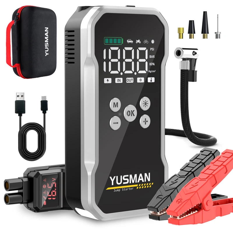 Power Bank 3000A/4000A 12V Car Battery Jump Starter Portable Charger Car Booster Auto Starting Device Emergency Starter
Power Bank 3000A/4000A 12V Car Battery Jump Starter Portable Charger Car Booster Auto Starting Device Emergency Starter