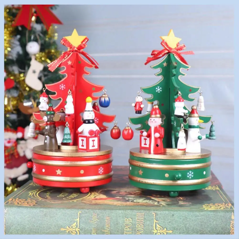 AS63-1 Piece Christmas Decorations Christmas Wooden Rotating Music Box Christmas Tree Shape Home Party Decor Ornament Red
AS63-1 Piece Christmas Decorations Christmas Wooden Rotating Music Box Christmas Tree Shape Home Party Decor Ornament Red