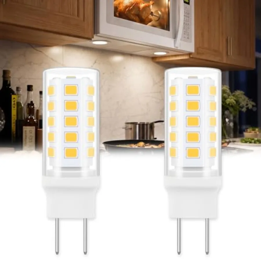 G8 LED Glass Microwave Light Bulb Replacement Under Hood Over Stove, Compatible GE Samsung LG Whirlpool, GY8.6 Bi-Pin Base 4W 1
G8 LED Glass Microwave Light Bulb Replacement Under Hood Over Stove, Compatible GE Samsung LG Whirlpool, GY8.6 Bi-Pin Base 4W 1