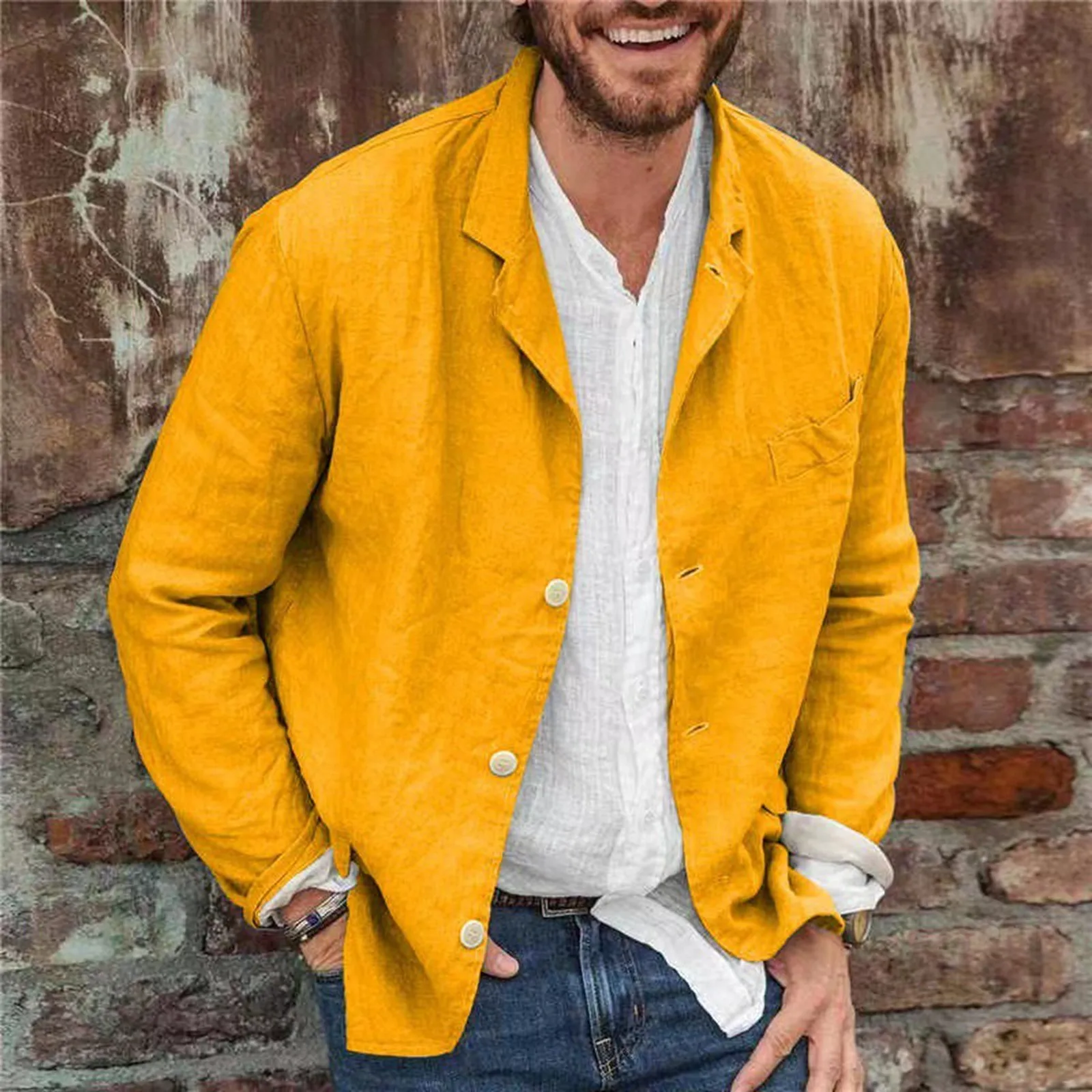 Mens Fashion Casual Solid Color Cotton Shirt Loose Lapel Long Sleeved Leisure Breathable All Top With Mens Casual T Shirts
Mens Fashion Casual Solid Color Cotton Shirt Loose Lapel Long Sleeved Leisure Breathable All Top With Mens Casual T Shirts