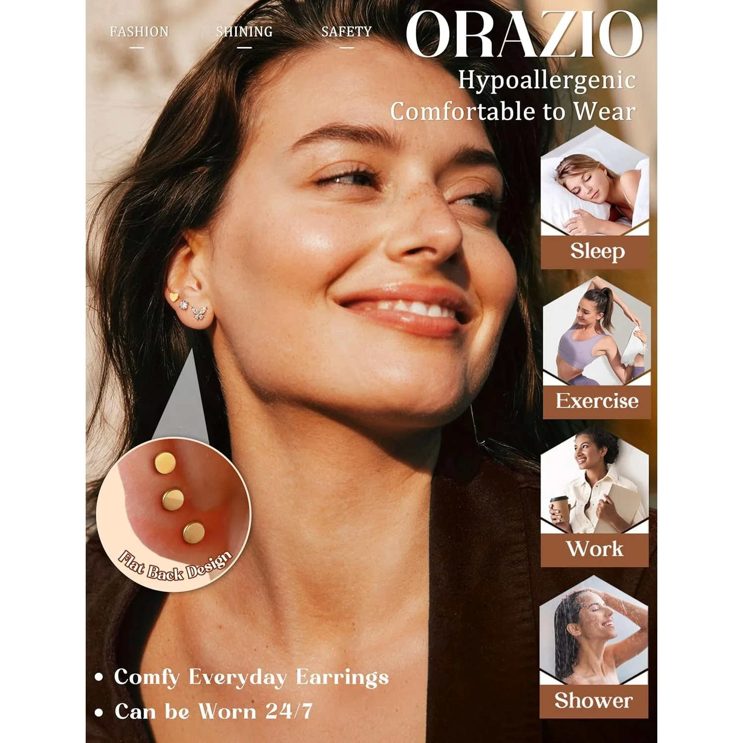 ORAZIO 16G 18G 20G Threadless 316L Steel Flat Back Push In Stud Hypoallergenic Cartilage Labret Helix Tragus Trend Piercing Gift
ORAZIO 16G 18G 20G Threadless 316L Steel Flat Back Push In Stud Hypoallergenic Cartilage Labret Helix Tragus Trend Piercing Gift