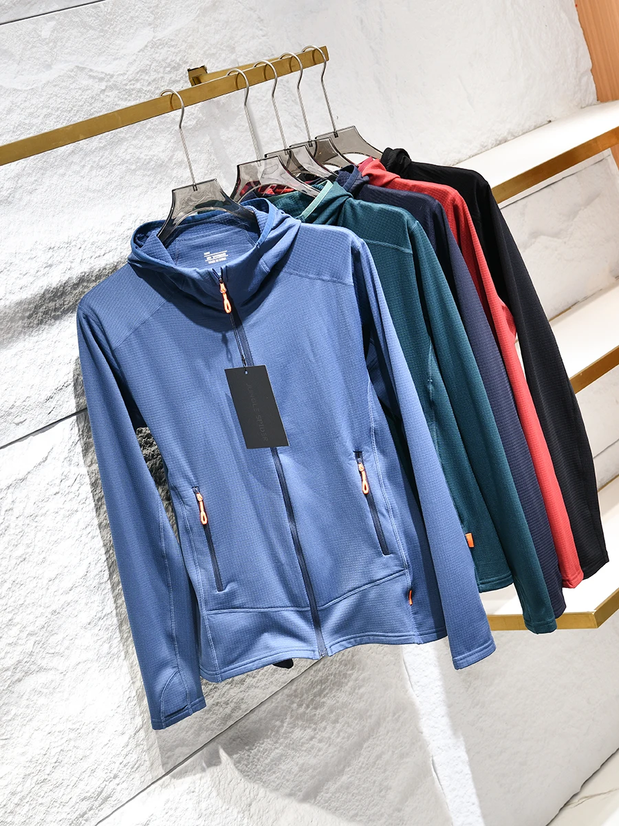 Outdoor Functional Men's Jacket Breathable Elastic One-Piece Fleece Sports Coat Trendy Hooded Polyurethane Elastic Fiber
Outdoor Functional Men's Jacket Breathable Elastic One-Piece Fleece Sports Coat Trendy Hooded Polyurethane Elastic Fiber