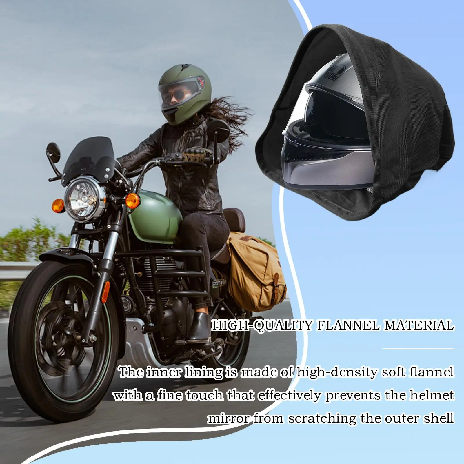 Motorcycle Helmet Bag Helmet Protection Drawstring Bag Safety Hat Pouch For Adventure Work Commuting Camping Racing Cycling
Motorcycle Helmet Bag Helmet Protection Drawstring Bag Safety Hat Pouch For Adventure Work Commuting Camping Racing Cycling