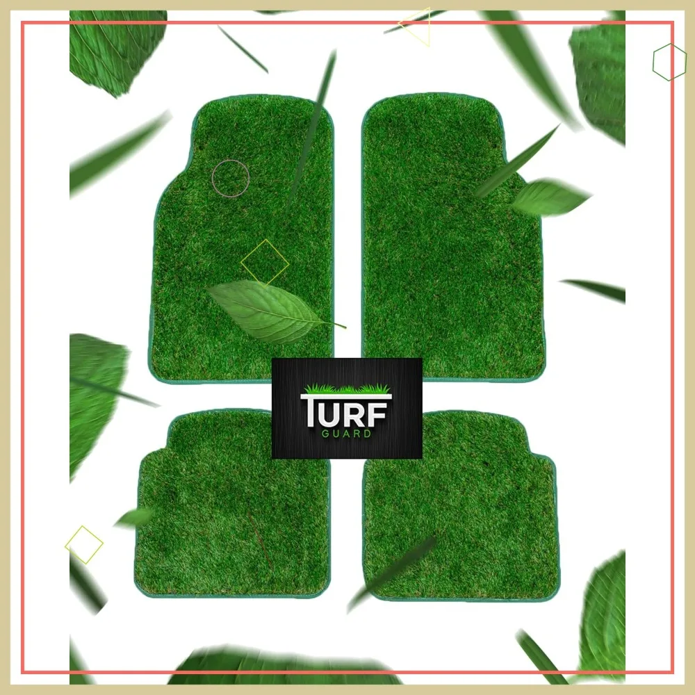 4-Piece Green Artificial Grass Car Mats with Non-Slip Rubber Backing, Universal Fit for Cars, Trucks & SUVs
4-Piece Green Artificial Grass Car Mats with Non-Slip Rubber Backing, Universal Fit for Cars, Trucks & SUVs
