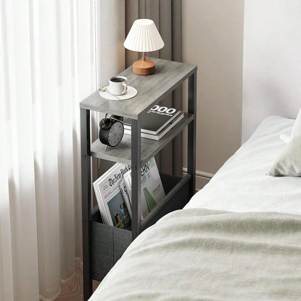 Side Table, Slim End Table With Magazine Rack, Bedside Table For Small Spaces, 3 Tier Sofa Couch Table Nightstand For Living Ro
Side Table, Slim End Table With Magazine Rack, Bedside Table For Small Spaces, 3 Tier Sofa Couch Table Nightstand For Living Ro