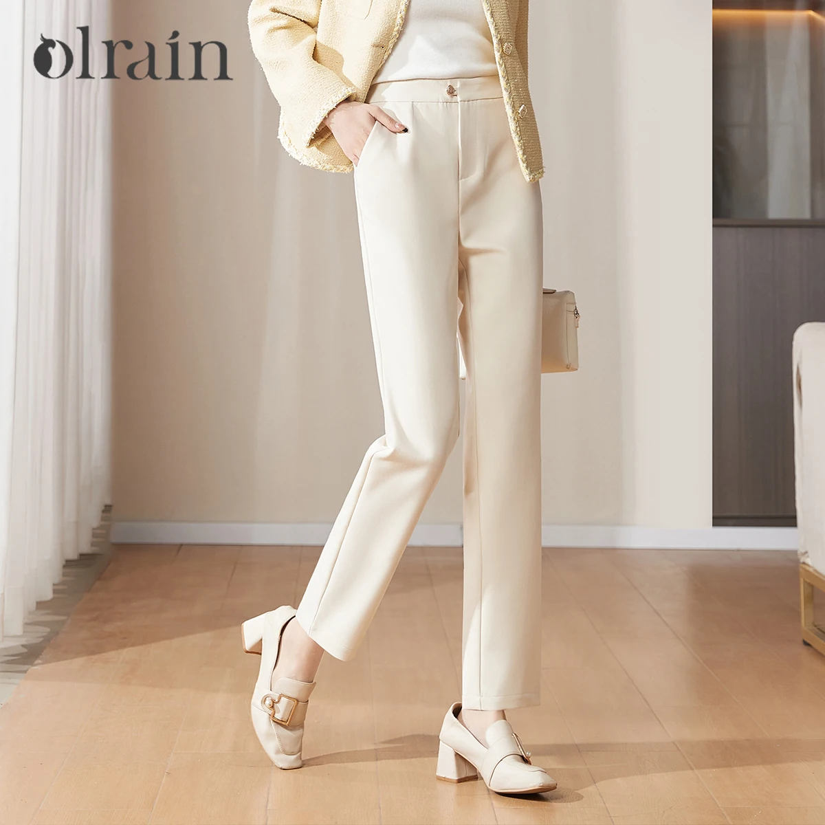 OLrain French Apricot Dress Pants Women's Autumn Winter 2025 High Waist Straight-leg Suit Pants Ladies Trousers O23CK69016
OLrain French Apricot Dress Pants Women's Autumn Winter 2025 High Waist Straight-leg Suit Pants Ladies Trousers O23CK69016