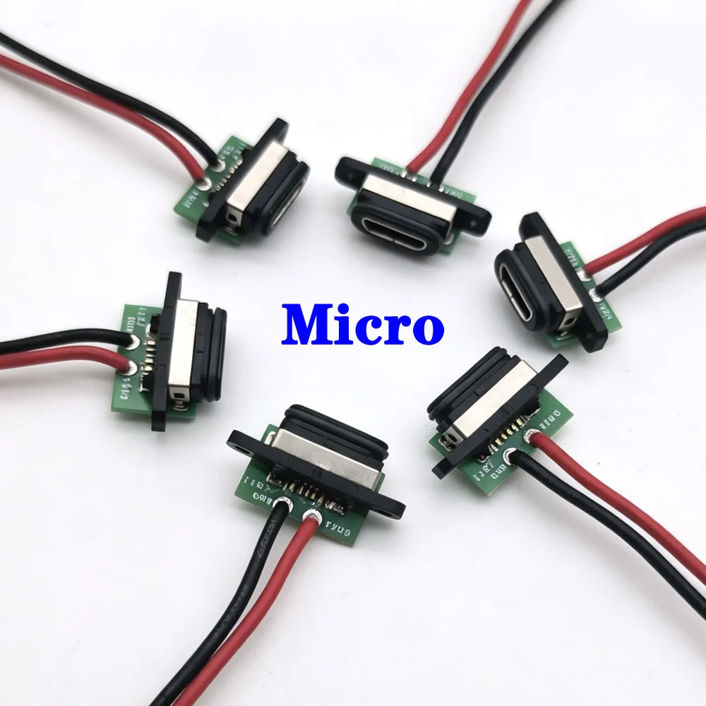 100PCS 5 Pin Micro USB Connector Port Socket Female with Screw Hole Waterproof Power Charging Dock With Cable Terminal
100PCS 5 Pin Micro USB Connector Port Socket Female with Screw Hole Waterproof Power Charging Dock With Cable Terminal